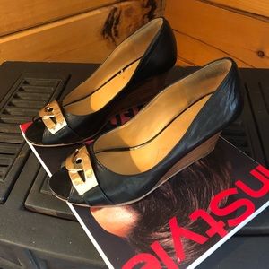 Nine West open toe wedges